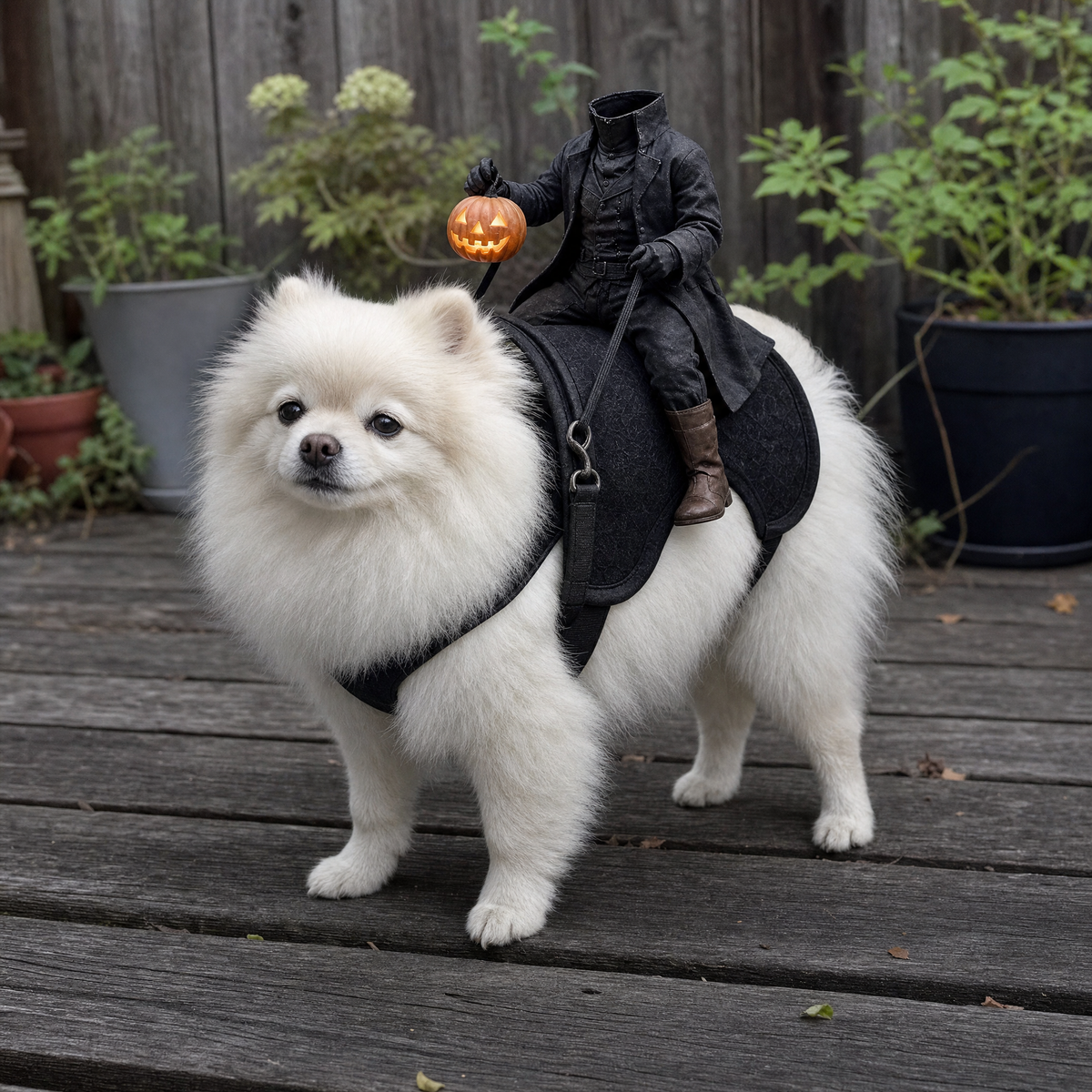 HeadlessRider Dog Costume
