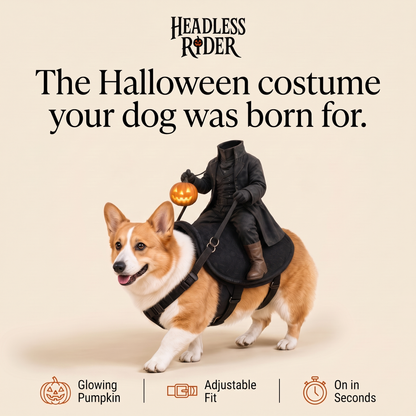 HeadlessRider Dog Costume